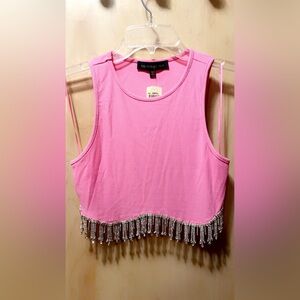 Brand new you tags NWT the vintage stop size small new rhinestone fringe concert